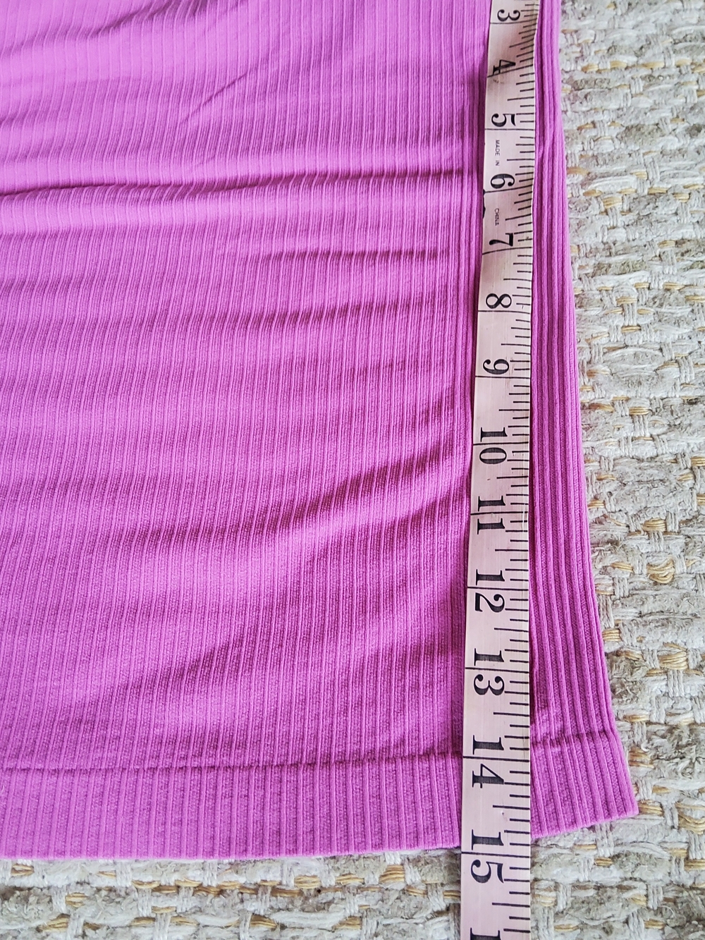 Ribbed Racerback Tank Top - Pink - Picture 4 of 4